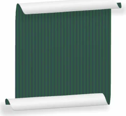 Lé de papier peint bleu nuit et vert sapin Ernest 18 - Mues Design