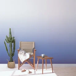 Lé de papier peint bleu Séraphine - MUES Design