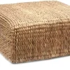 Le pouf en jacinthe d'eau carré - Naturel - M - Bazar Bizar