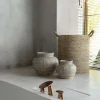 Le Vase Ventre - Béton Naturel - L - Bazar Bizar
