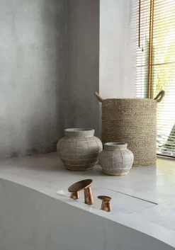 Le Vase Ventre - Béton Naturel - L - Bazar Bizar