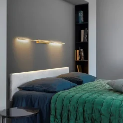 Liseuse murale double en laiton S Link - CVL Luminaires