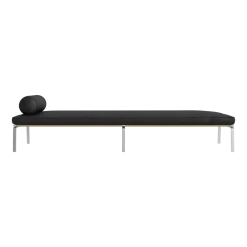 Lit de jour en acier et cuir anthracite Man - NORR11