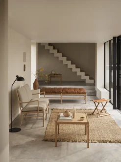 Lit de jour en chêne savonné et assise en cuir thor 301 180x70cm OW150 - Carl Hansen & Søn