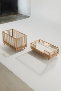 Lit enfant en chêne massif 75x145x50cm Pure - Nobodinoz
