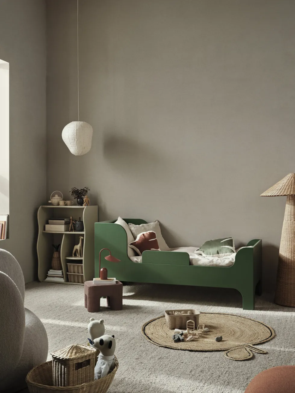 Lit enfant en mdf vert 166x76cm Sill - Ferm living