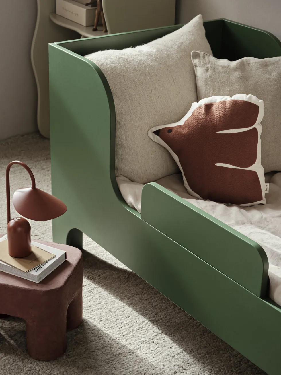 Lit enfant en mdf vert 166x76cm Sill - Ferm living