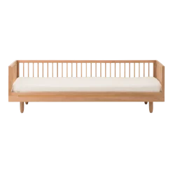 Lit individuel enfant en chêne massif et extension canapé 92x207x64cm Pure - Nobodinoz