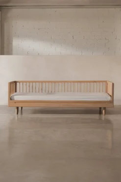 Lit individuel enfant en chêne massif 97x207x64cm Pure - Nobodinoz