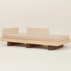 Lit junior en bois massif d'hévéa et frêne naturel 160x70cm Heju x Nobodinoz - Nobodinoz