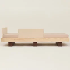 Lit junior en bois massif d'hévéa et frêne naturel 160x70cm Heju x Nobodinoz - Nobodinoz