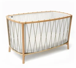 Lit lacets hazelnut avec matelas Kimi - Charlie Crane