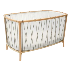 Lit lacets hazelnut avec matelas Kimi - Charlie Crane