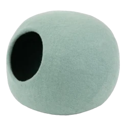 Lit pour chat en laine turquoise 38cm Fine - Myfelt