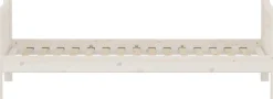 Lit simple en pin solide et contreplaqué de bouleau blanc 90x200cm Classic - Flexa