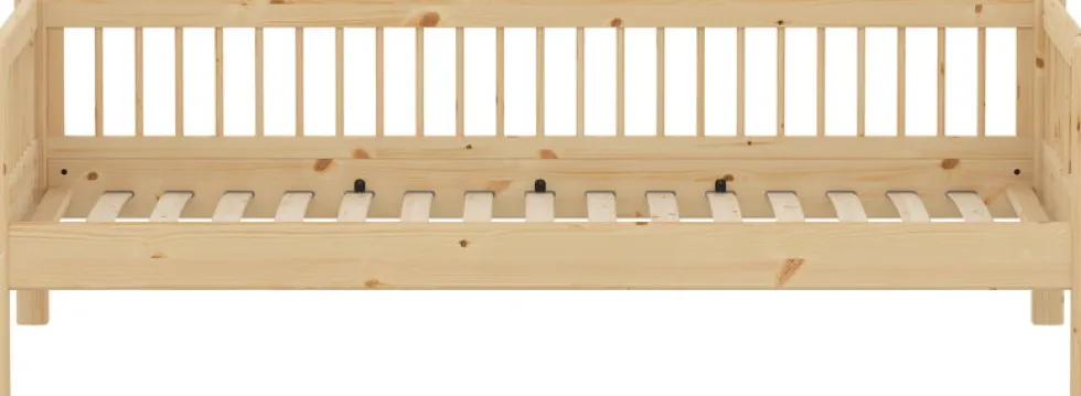 Lit simple en pin solide et contreplaqué de bouleau 90x200cm Classic - Flexa