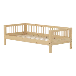 Lit simple en pin solide et contreplaqué de bouleau 90x200cm Classic - Flexa