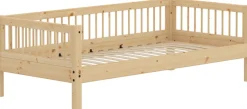Lit simple en pin solide et contreplaqué de bouleau 90x200cm Classic - Flexa