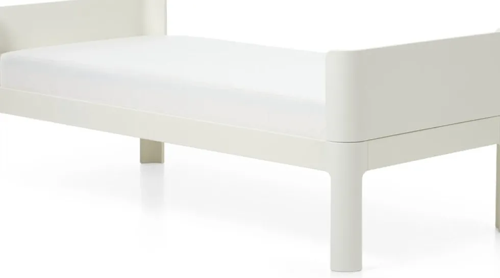 Lit simple pour enfant en bois contreplaqué crème 70x150cm Nova - Flexa