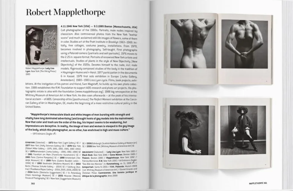Livre relié 14x19,5cm 640 pages Photographes A-Z - Taschen