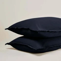 Lot De 2 Taies D'oreiller Lou Bleu Encre - Madura