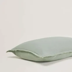 Lot De 2 Taies D'oreiller Lou Vert Sauge - Madura