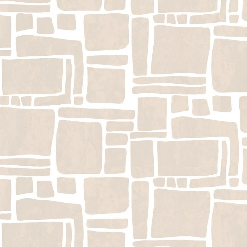 4 lés de papier peint intissé beige 192x270cm Dédales - Edito