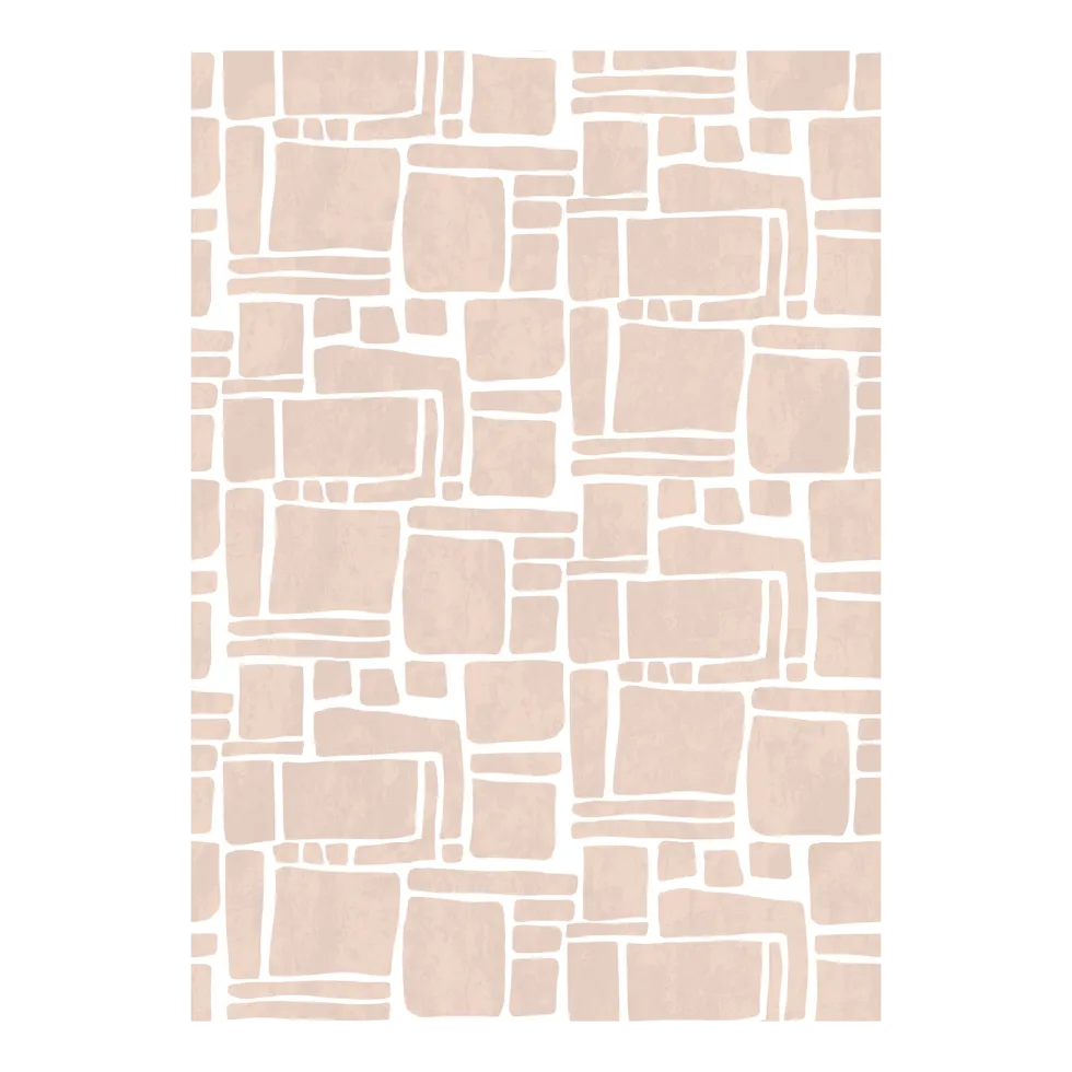 4 lés de papier peint intissé beige 192x270cm Dédales - Edito