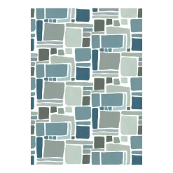 4 lés de papier peint intissé bleu 192x270cm Dédales - Edito