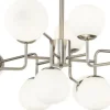 Lustre avec 12 sphères en métal argenté Erich - Maytoni