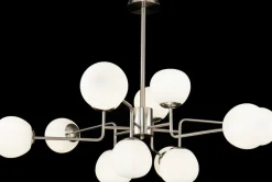 Lustre avec 12 sphères en métal argenté Erich - Maytoni