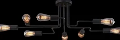 Lustre avec 8 spots en métal noir Gilbert - Maytoni