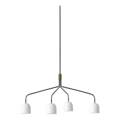 Lustre à 4 bras longs blanc Howard Chandelier - Gubi