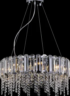 Lustre chrome 8 ampoules Hail - Maytoni