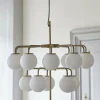 Lustre en laiton doré 68 x 74 cm Palma - Nordal