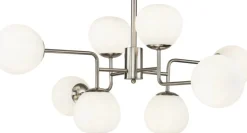 Lustre en métal argenté Erich - Maytoni