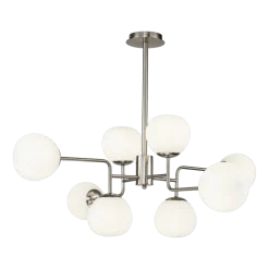 Lustre en métal argenté Erich - Maytoni