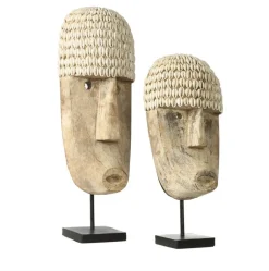 Masque de Cowrie sur pied L - Bazar Bizar