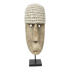 Masque de Cowrie sur pied L - Bazar Bizar