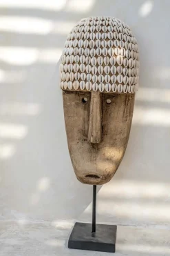 Masque de Cowrie sur pied L - Bazar Bizar