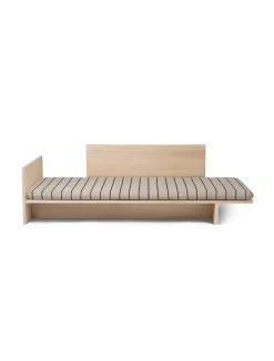 Matelas en tissu beige et noir 202x92x10cm Kona - Ferm Living