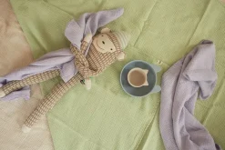 Maxi-lange en gaze de coton 120 x 120 cm vert amande Les Petits - The Cool Republic