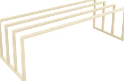 Meuble à chaussures en acier beige cashew 80x30x41cm Bovi - Metallbude