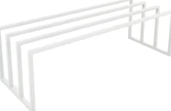 Meuble à chaussures en acier blanc 80x30x41cm Bovi - Metallbude