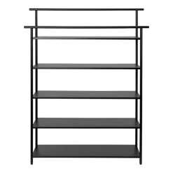 Meuble à chaussures en fer noir 105,8 x 82 cm Dora - Ferm living