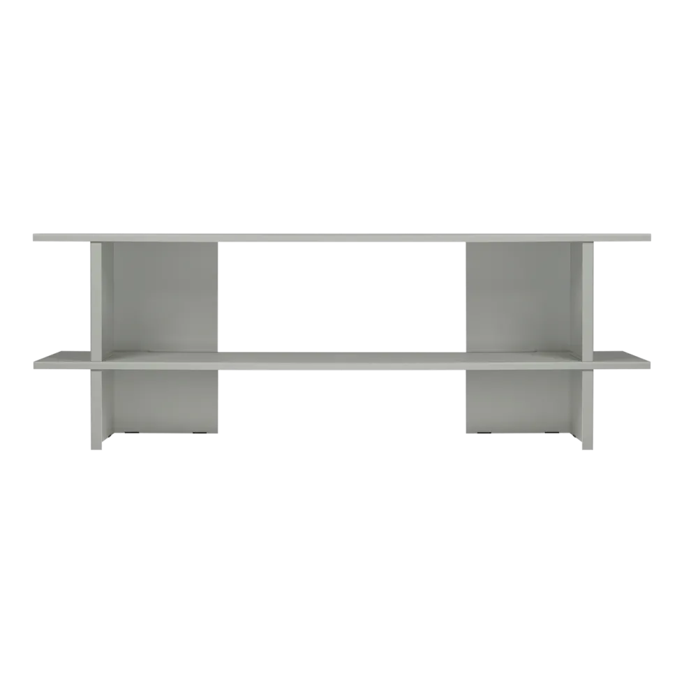 Meuble de rangement en acier pebble grey 160cm Hes - noo.ma