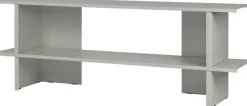Meuble de rangement en acier pebble grey 160cm Hes - noo.ma