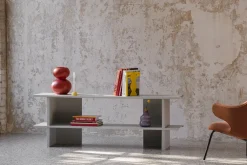 Meuble de rangement en acier pebble grey 160cm Hes - noo.ma