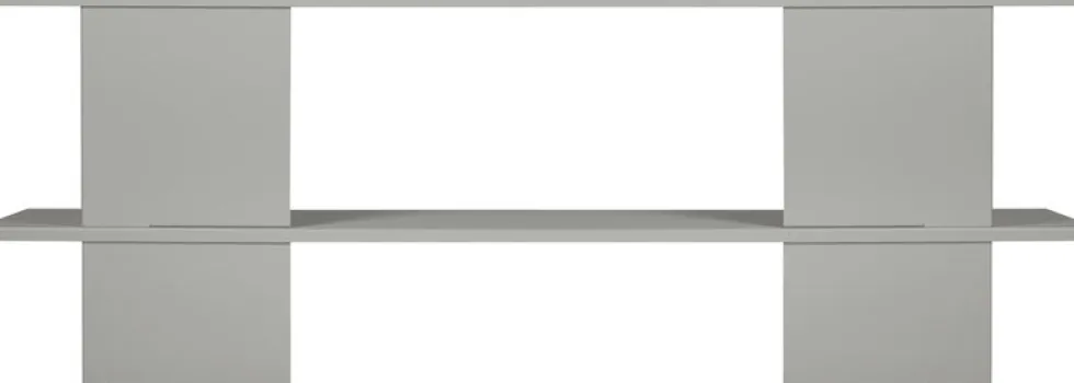 Meuble de rangement en acier pebble grey 160cm Hes - noo.ma