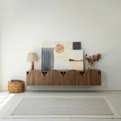 Meuble en bois marron 180x35cm Mesta - Home Design